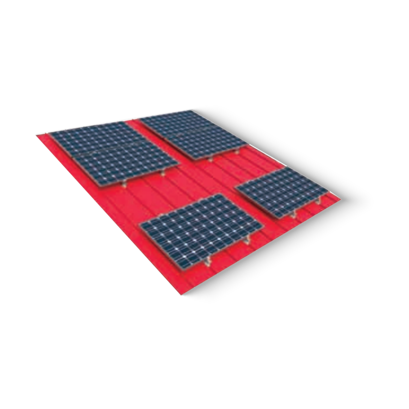 No purlin color steel tile mounting system