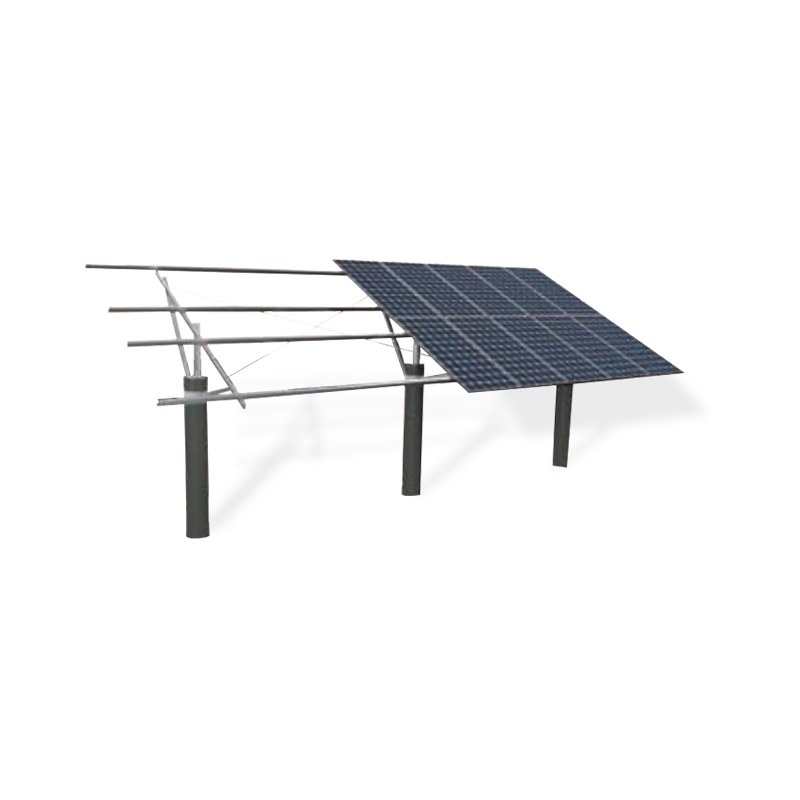 Single column photovoltaic mounting system