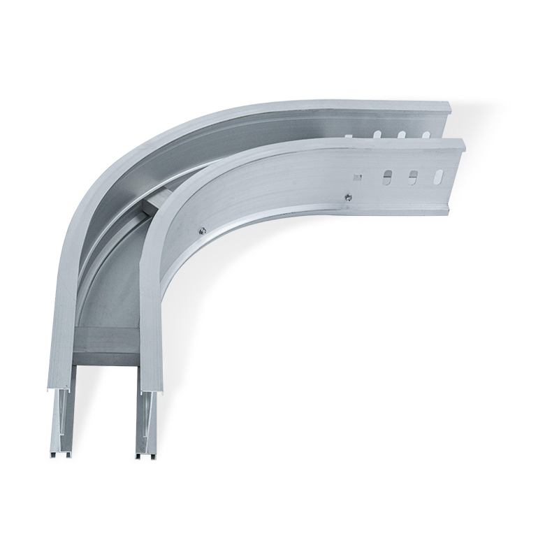 Aluminum alloy cable trunking round bend accessories