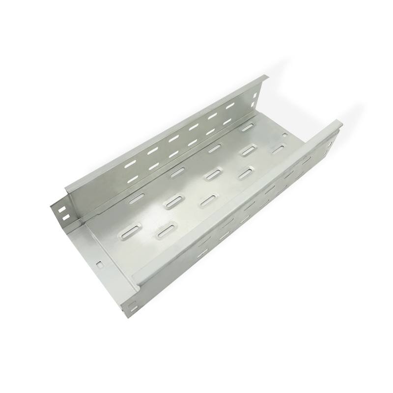 Perforated plug type cable tray 